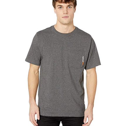 Timberland Pro Base Plate SS Pocket T-Shirt Dark Charcoal Heather