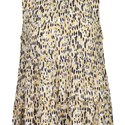 Tribal Flounced Sleeveless Round Neck Top Savana Sun