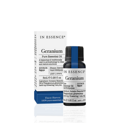 In Essence Geranium Essential Oil 8ml - OhYouLuckyDuck.com.au