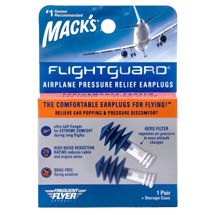 Macks Flightguard Relief Preassure Earplugs With Case