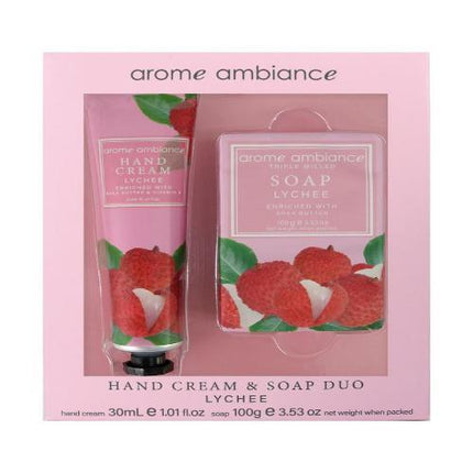 Arome Ambiance Nature Hand Cream Soap Duo Lychee - OhYouLuckyDuck.com.au