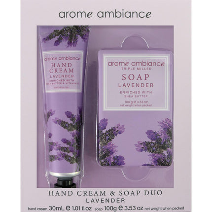 Arome Ambiance Nature Hand Cream & Soap Lavender Duo