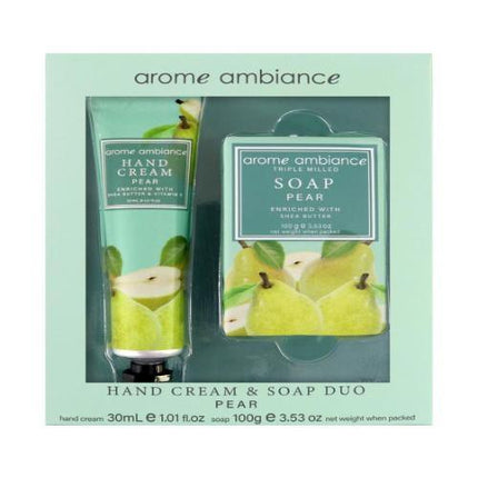Arome Ambiance Nature Hand Cream Soap Duo Pear - OhYouLuckyDuck.com.au