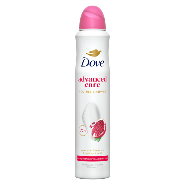 Dove Advanced Care Go Fresh Pomegranate and Lemon Verbena Antiperspirant Deodorant Aerosol 250ML