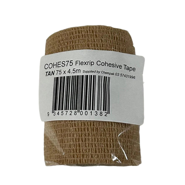 Chempak Cohesive Retention Tape Tan 75 x 4.5 M