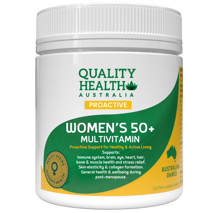 Quality Health Proactive Women's 50+ Multivitamin 50 Tablets