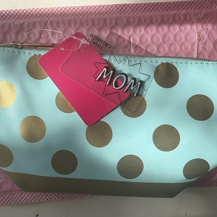 Cosmetic Bag Gold Dots