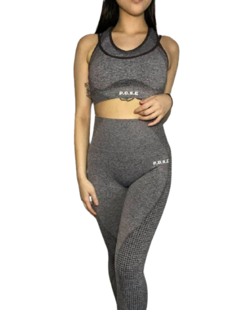 P.O.S.E Emanate Series 2 Scrunch Butt High Waisted Seamless Gym Wear Leggings With Pocket
