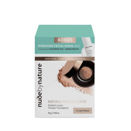 Nude By Nature Mineral Cover Bonus Serum Light Medium