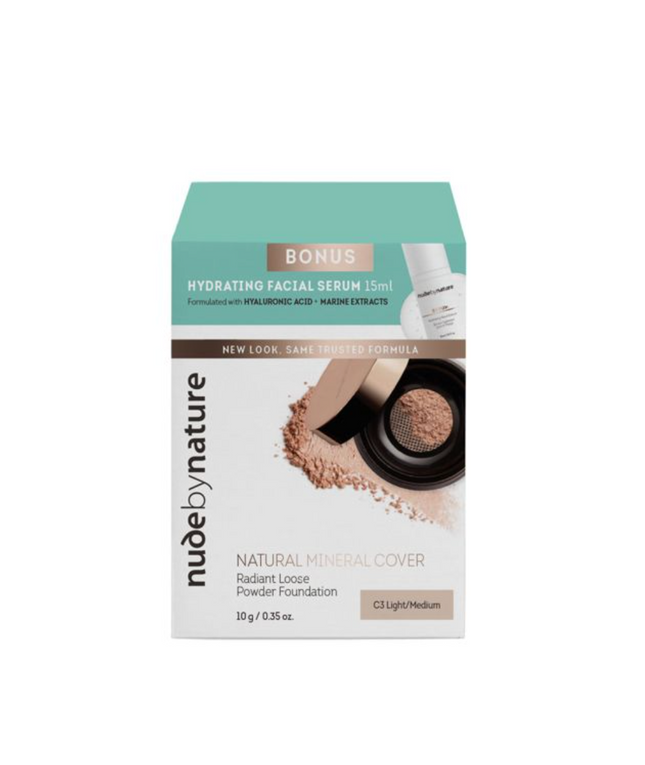 Nude By Nature Mineral Cover Bonus Serum Light Medium