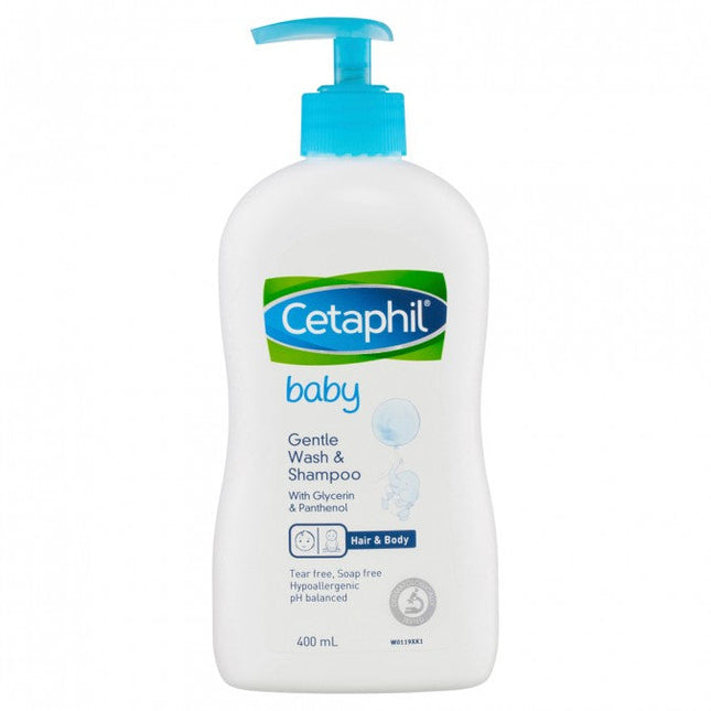 Cetaphil Baby Gentle Wash & Shampoo - 400mL - OhYouLuckyDuck.com.au