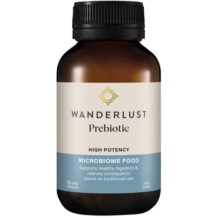 Wanderlust Prebiotic for Digestive Health 60 Capsules