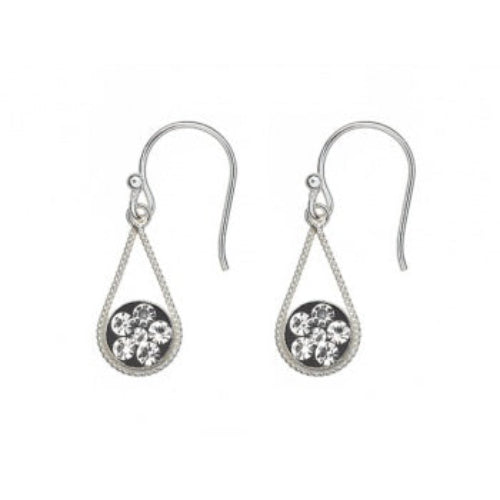 Studex Sensation Silver Twist Drop Crystal 15820