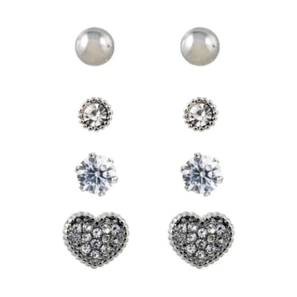 Adnohr Sensation Kids BFF Heart Set Rhodium