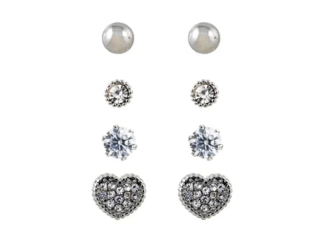 Adnohr Sensation Kids BFF Heart Set Rhodium