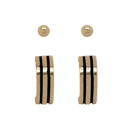 Adnohr Sensation Ball and Hoop Set Gold Plated