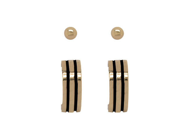 Adnohr Sensation Ball and Hoop Set Gold Plated