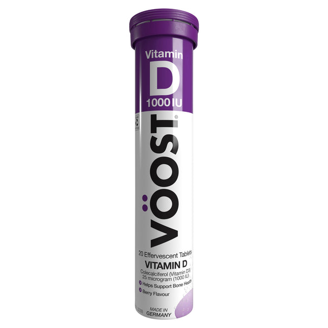 Voost Vitamin D 1000 IU 20 Effervescent Tablets – Berry Flavour