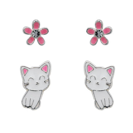 Studex Sensation Silver Cat Set 16005