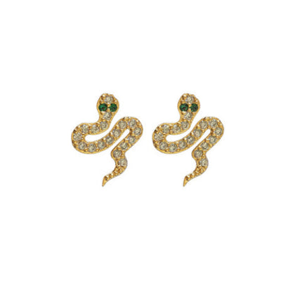Adnohr Sensation 16022 Crystal Snake Gold Plated