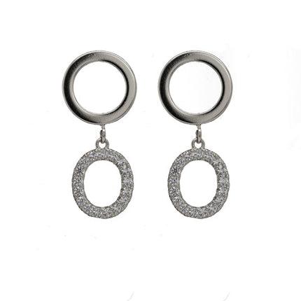 Adnohr 16025 Sensation Circle Drop Rhodium