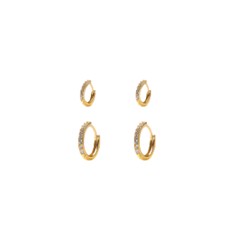Studex Sensation CZ Huggie Set GP 16034