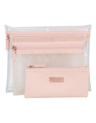 Wicked Sista Jenna Trio Purse Set in Blush Pink
