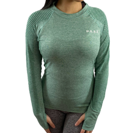 P.O.S.E Compel Long Sleeve Gym Sports Top