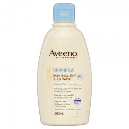 Aveeno Dermexa Body Wash 280ML - OhYouLuckyDuck.com.au