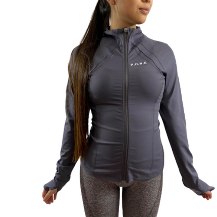 P.O.S.E Long-Sleeve Active Zip Gym Jacket