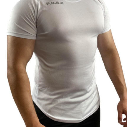 P.O.S.E Mens Shape Gym T-Shirt  Tight Fit