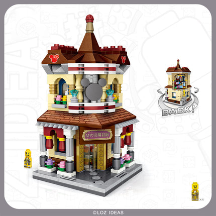 Loz 1632 Mini Streets Shopping Street Building Blocks Set