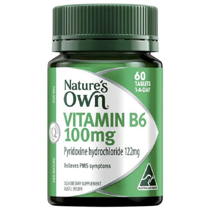 Nature's Own Vitamin B6 100mg - OhYouLuckyDuck.com.au