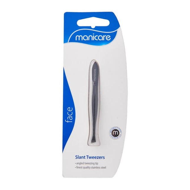 Manicare Slant Tweezers Black - OhYouLuckyDuck.com.au
