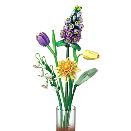 Loz 1936 Watering Pot Plant Flower Pot Building Blocks Set