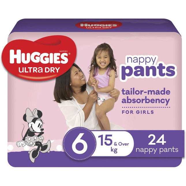 Huggies Girl Pants Junior 24 - OhYouLuckyDuck.com.au