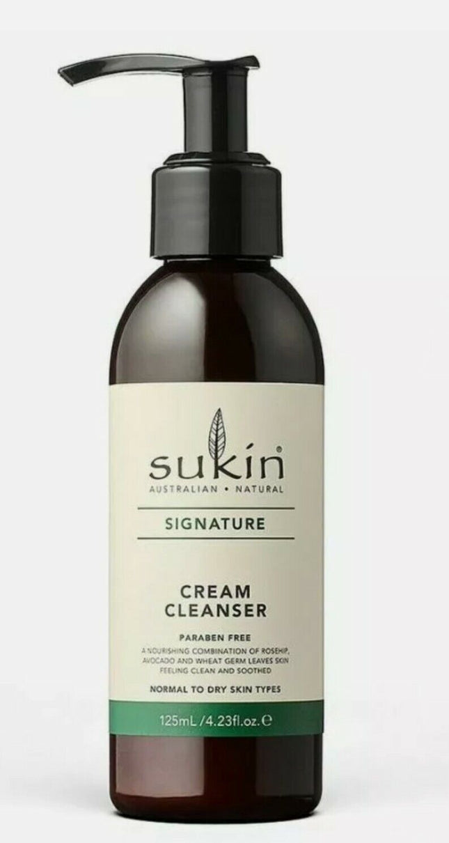 Sukin Cream Cleanser Pump 125ML - OhYouLuckyDuck.com.au