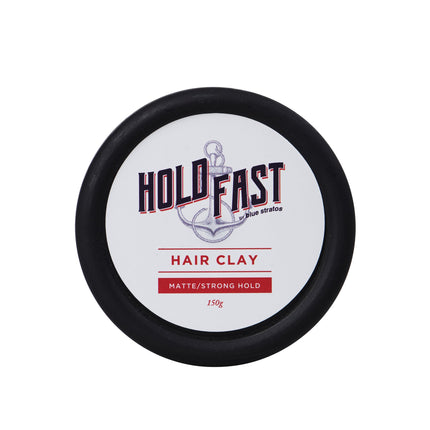 Blue Stratos Hold Fast Hair Clay 150g Jar