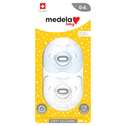 Medela Soother Duo Silicone Blue 0-6M - OhYouLuckyDuck.com.au