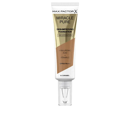 Max Factor Miracle Pure Foundation 85 Caramel - OhYouLuckyDuck.com.au