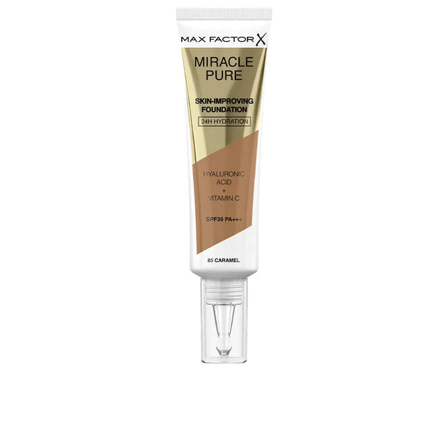 Max Factor Miracle Pure Foundation 85 Caramel - OhYouLuckyDuck.com.au