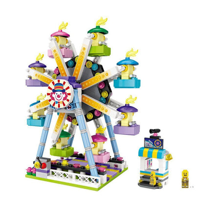 LOZ Building Blocks Amusement Theme Park Ferris Wheel Bricks Set Toys Gift Kids