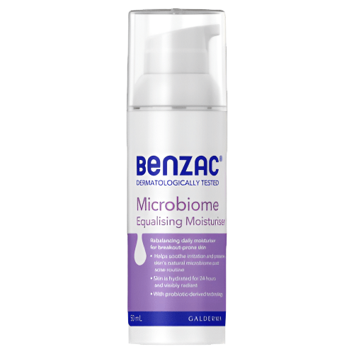 Benzac Microbiome Equalising Moisturiser 50mL - OhYouLuckyDuck.com.au
