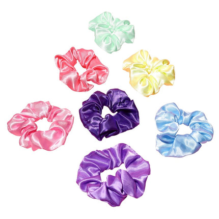 Tilly Satin Scrunchie Collection for Hair 7 Piece Set
