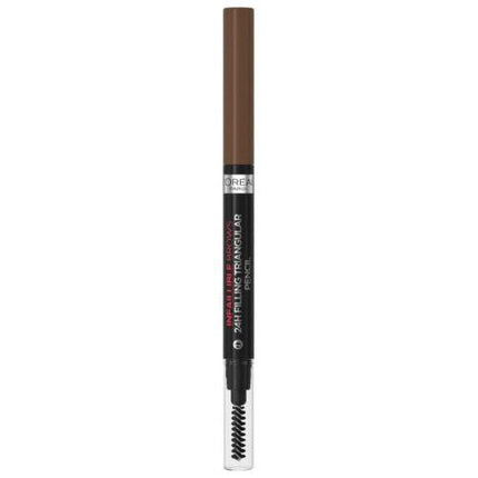 Loreal Paris - Infaillible Automatic Eyebrow Pencil Brows 24h Filling Triangular Pencil - 5.0: Light brunette - OhYouLuckyDuck.com.au