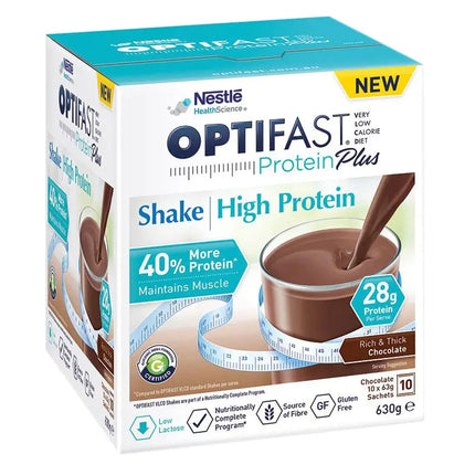 Optifast Vlcd Proteinplus Chocolate Shake 10 Pack
