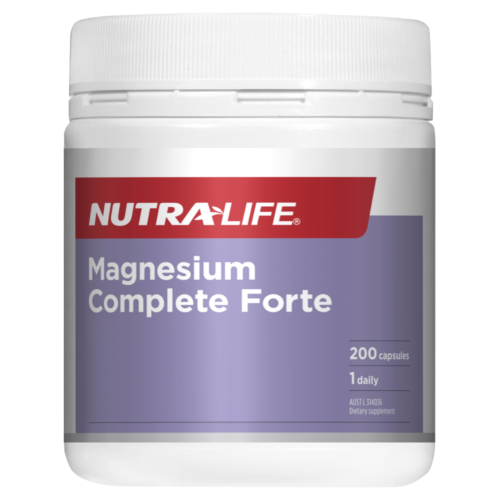 Nutra-Life Magnesium Forte Daily 200 Capsules - OhYouLuckyDuck.com.au