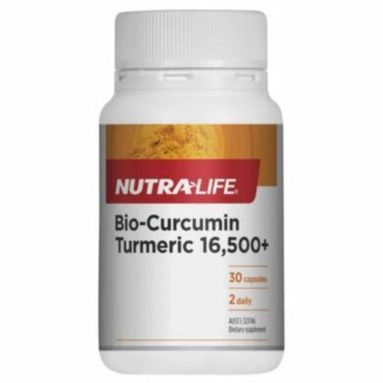Nutra-Life Bio-Curcumin Turmeric 16,500+ 30 Capsules - OhYouLuckyDuck.com.au