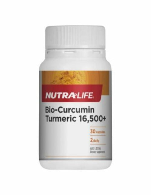 Nutra-Life Bio-Curcumin Turmeric 16,500+ 30 Capsules - OhYouLuckyDuck.com.au