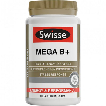 Swisse Ultiboost Mega B+ Tabs 60 - OhYouLuckyDuck.com.au